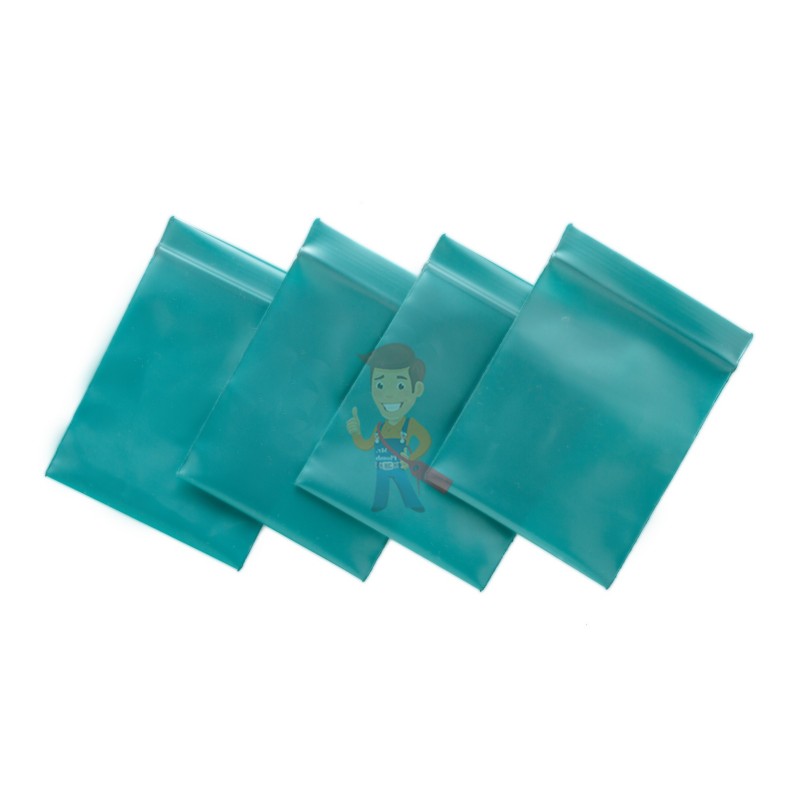 Упаковочные цветные зип пакеты Forceberg HOME & DIY с замком zip-lock 6х7 см, зеленый, 50 шт - фото 1